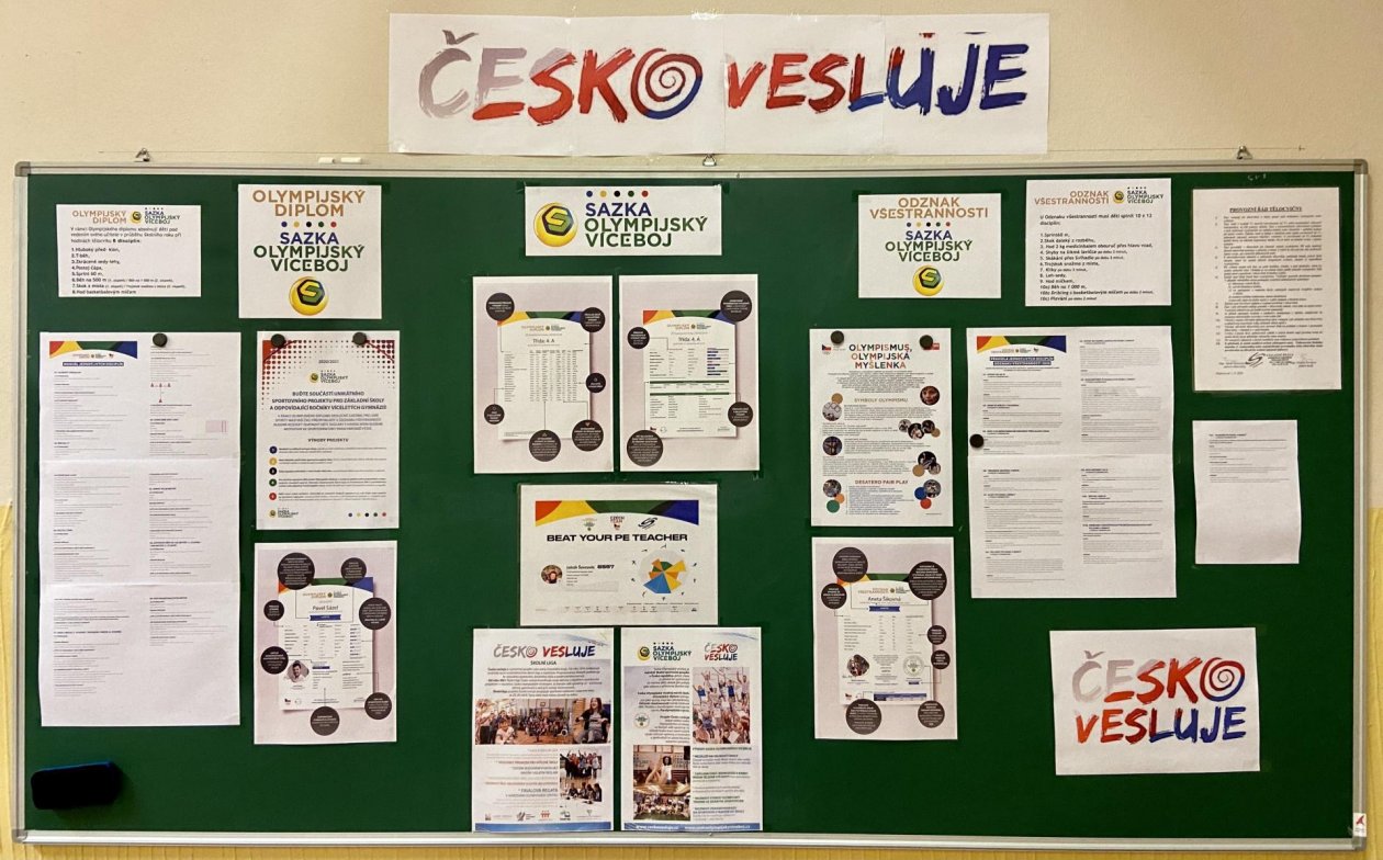 ČESKO VESLUJE - 1. školní kolo